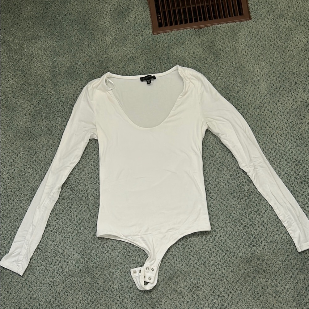 Dynamite Cream Long Sleeve Bodysuit